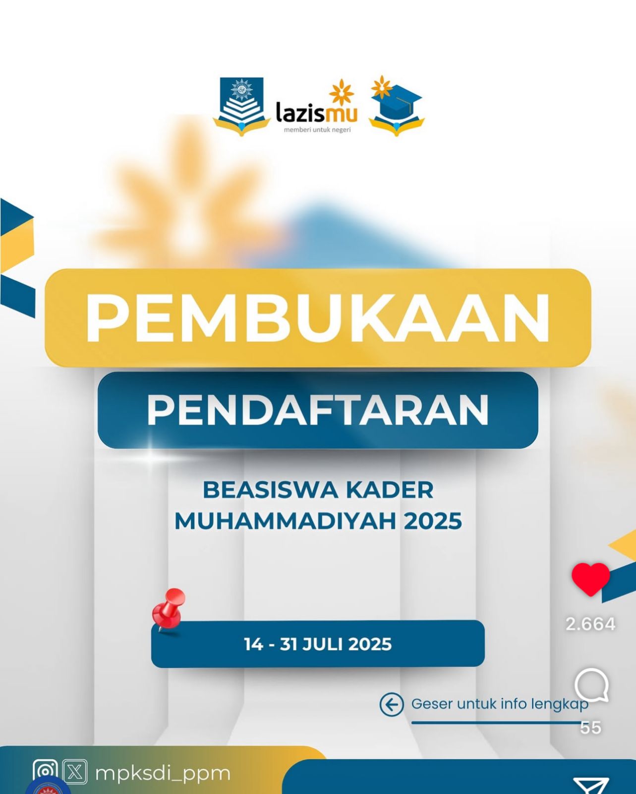 BEASISWA KADER MUHAMMADIYAH 2025