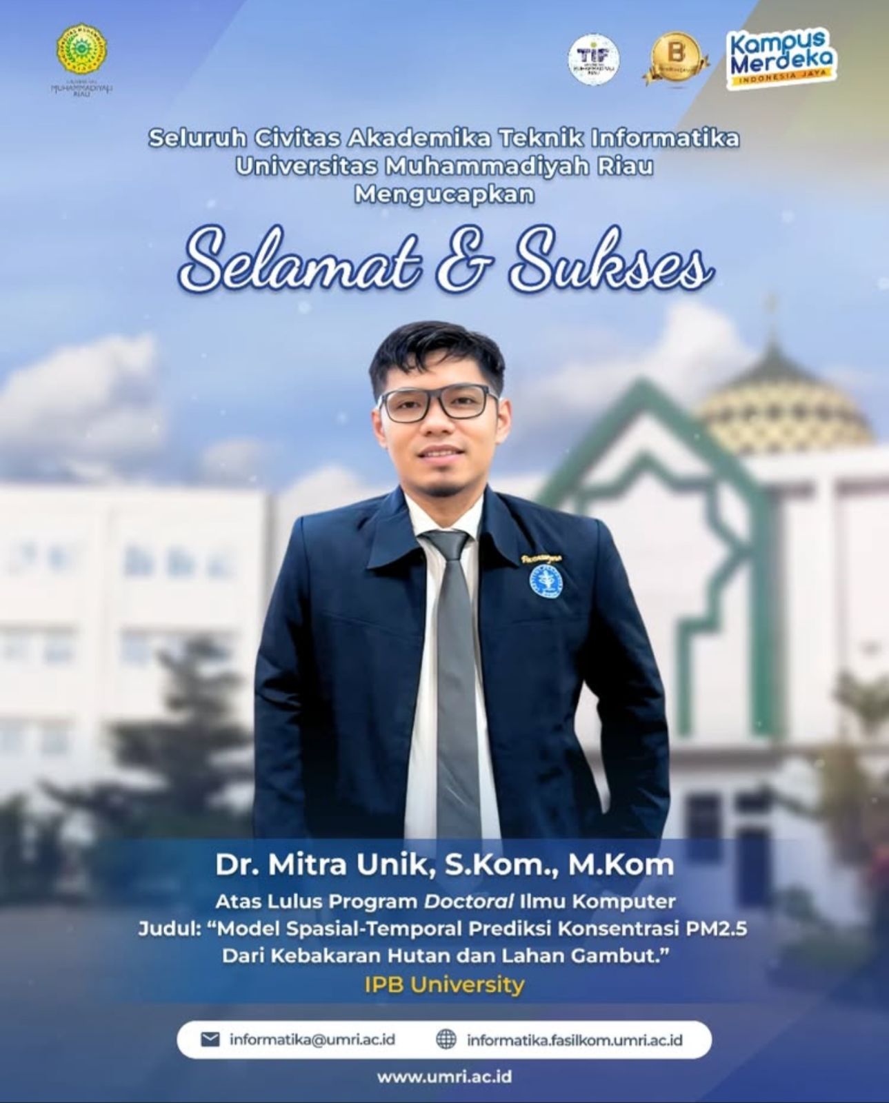 Selamat & Sukses Atas Gelar Pak Mitra